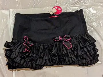 미사용 새상품 MARS 마즈 블랙 플리츠 미니 스커트