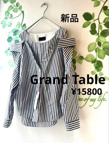 새상품! Grand Table 스트라이프 셔츠 레이어드 스타일