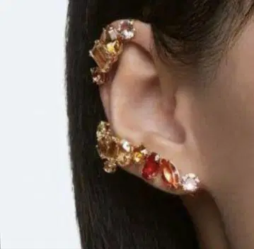 SWAROVSKI Gema 이어 클립 이어 커프 2세트