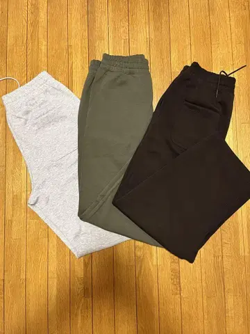 UNIQLO C 스웨트 팬츠 3개 세트 M 사이즈 (2024년 모델)