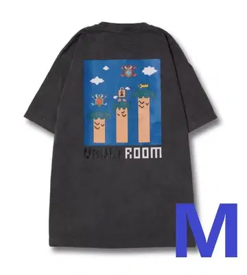 vaultroom PIXEL TEE / CHARCOAL M