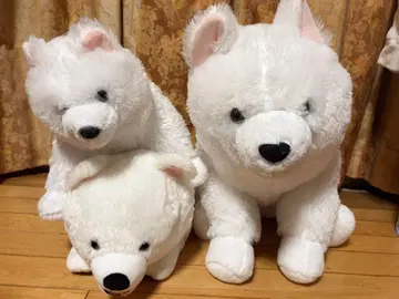 사모예드 봉제 인형 세트