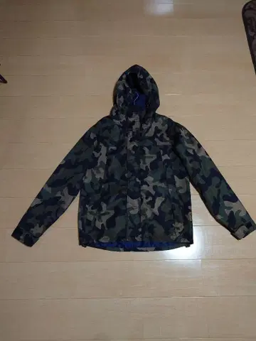 카모 패턴 XL 마운틴 후드티 후드 부착 카모플라쥬 군용
