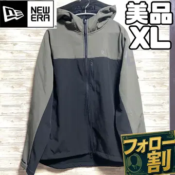 [팔로우 할인] 새상품급 뉴에라 쉘 자켓 플래그 로고 올리브 XL