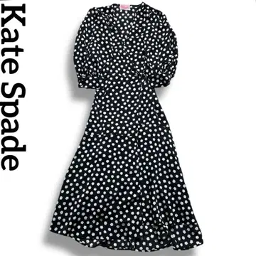새상품급 Kate Spade 원피스 카슈쿨 드레스 도트 파티