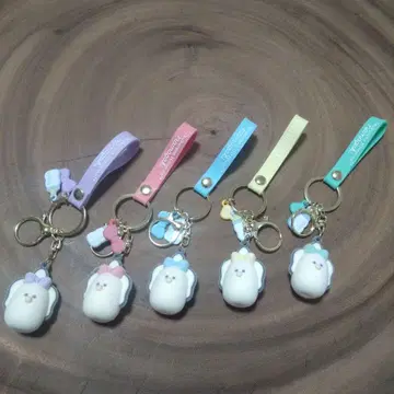 동글동글 눈망울의 생굴 꾸미기 폭신폭신 러버 키링