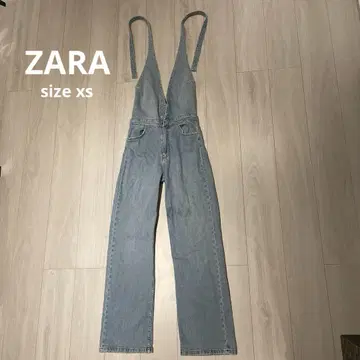ZARA 자라 데님 홀터넥 점프수트
