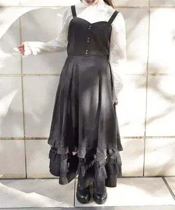 axes femme 엑시즈팜 튤 x 프릴 점프 스커트