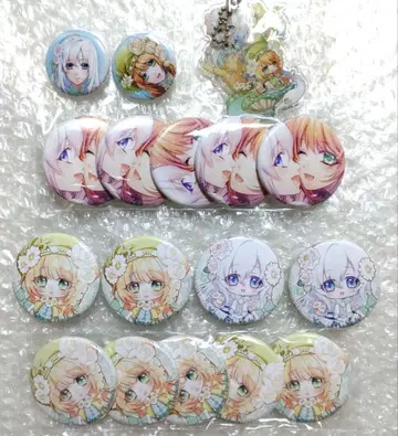 유구한 티어 브레이드 이브 캔뱃지 아크릴 키링 세트