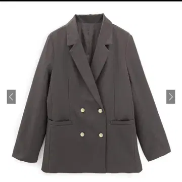 GRL 더블 버튼 테일러드 자켓 차콜 al275