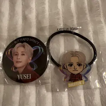 FANTASTICS 야기 유세이 캔뱃지 아크릴 머리끈