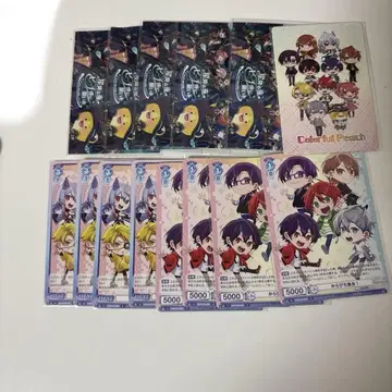 컬러풀 피치 트레이딩 카드 바이스 세트
