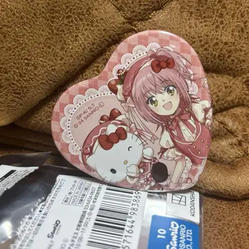 수호캐릭터 히나모리 아무 아무 하트 캔뱃지 산리오 팝업