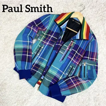 초레어 Paul Smith 현행 택 집업 자켓 린넨 혼방 린넨