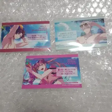 파라라이 한여름의 환영 특전 메시지 카드 아렌, 나츠준, 안, BAE