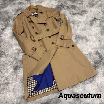 [ 새상품급 ] Aquascutum 트렌치코트 라이너 파랑 오쿠사 나오코