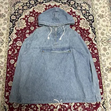 90s 데님 아노락 후드티