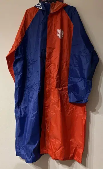 FCTOKYO 축구 롱 레인코트 블루 x 레드 FC 도쿄 남성용