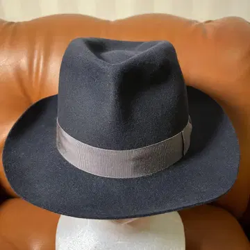 새상품급 Borsalino 볼사리노 중절 햇 네이비 Italy제