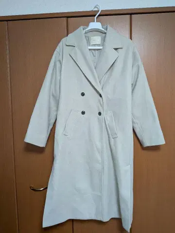 더블 버튼 여성용 코트