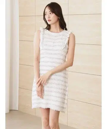 스나이델 컷 레이스 미니 원피스