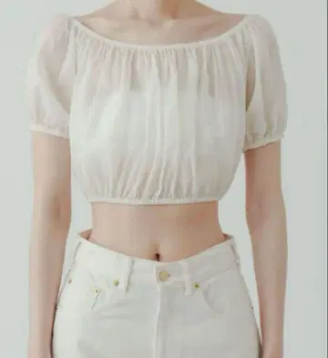 [ yo BIOTOP ] cupro gather puff blouse