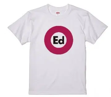 Ed 로고 화이트 티셔츠