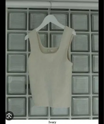 anuke 논메이크업 boucle Knit 랭크탑 24 봄/여름