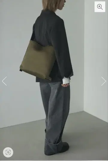 [새상품급 BLACK BY MOUSSY] 숄더백 카키