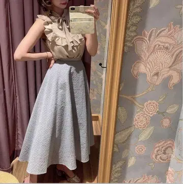 deicy me couture 프티 플로라 자수 스커트