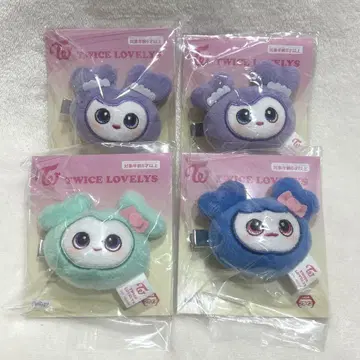 TWICE LOVELYS 봉제 인형 헤어핀 gigo 한정판