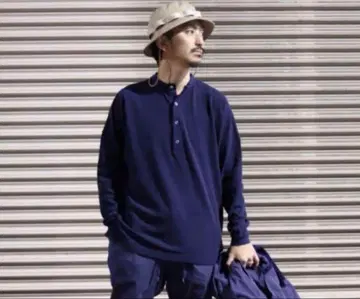 논네이티브 CLERK HENLEY NECK L/S TEE COTTON