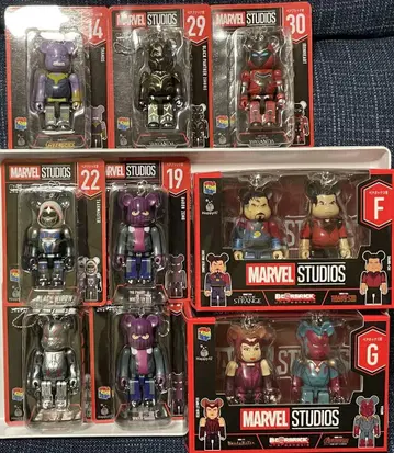 MARVEL STUDIOS 큐브릭 베어브릭 세트 해피 복권