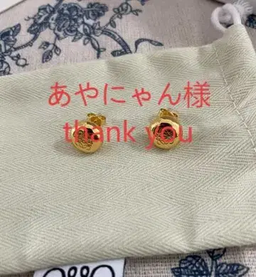 골드 귀걸이 일목월래 1.5*1cm