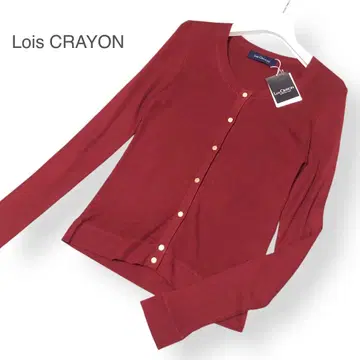 새상품 Lois CRAYON 실크 100% 가디건 M 상의