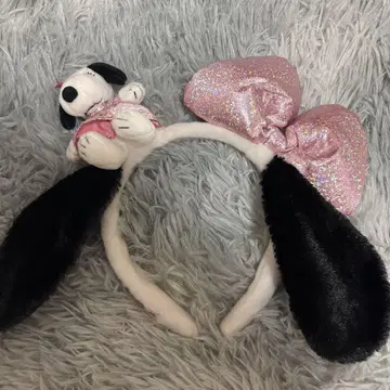 스누피 머리띠 리본 포함