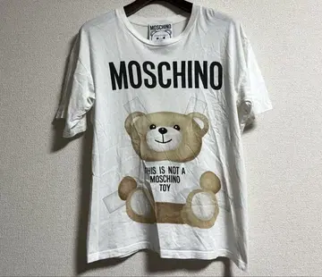 MOSCHINO 모스키노 로고 테디베어 프린트 T셔츠