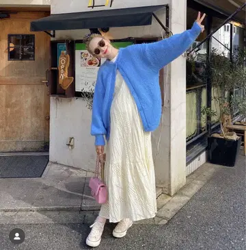 ameri vintage 2WAY MOHAIR SHAGGY KNIT