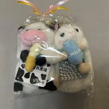 코이와이 농장 봉제 인형 소프트 소 & 밀키 양 세트