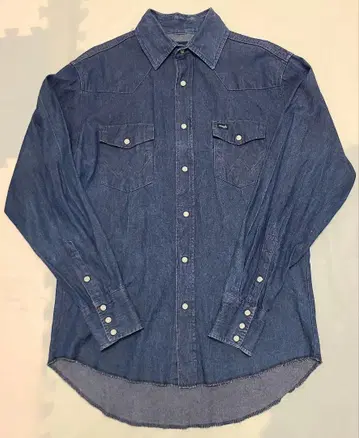 Wrangler 데님 웨스턴 셔츠