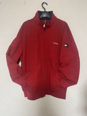 HILFIGER 레드 나일론 자켓