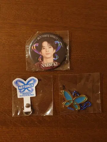 사와모토 나츠키 캔뱃지 캔배치 참 폰탭 세트