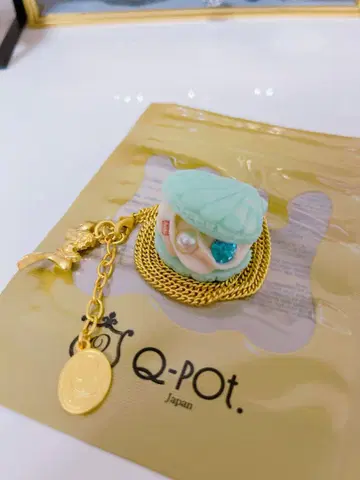 Q-pot 큐팟 인어공주 쉘 마카롱 아리엘 목걸이