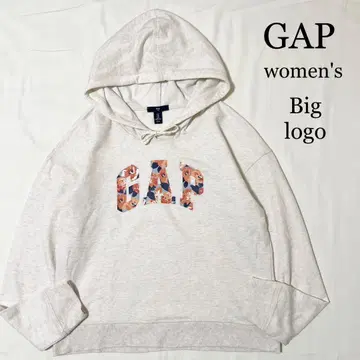 GAP 꽃무늬 로고 라이트 맨투맨 풀오버 후드티 여성용 M