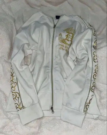 헤이세이 갸루 펑크 더블 지퍼 후드티 드래곤 시크 스타일