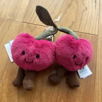 미사용 새상품 Jellycat Cherries Bag Charm