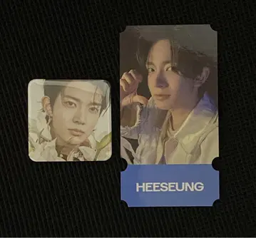ENHYPEN 카페 요이 히승 HEESEUNG 예약 특전 캔뱃지 세트
