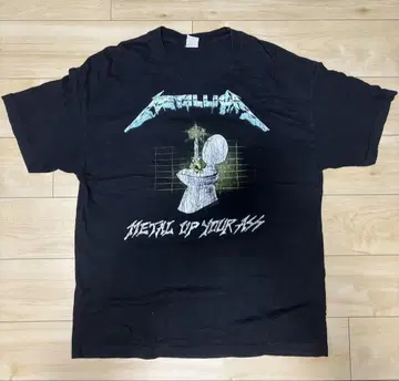 Metalica T셔츠 METAL UP YOUR ASS 변기 전기 의자