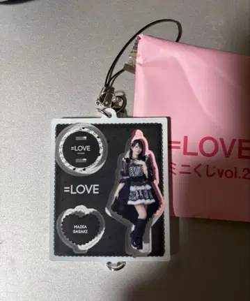 =LOVE 사사키 마이카 미니 경품 블랙 의상 아크릴 스탠드 키링