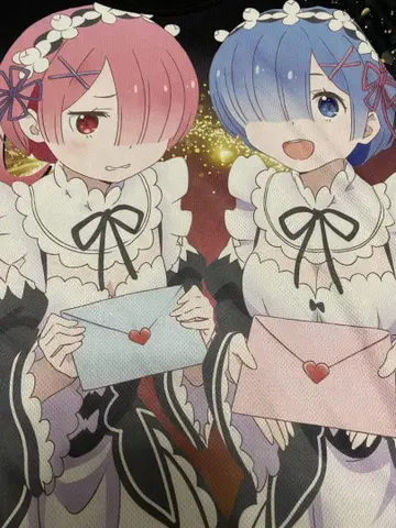 Re: 제로부터 시작하는 이세계 생활 렘 라무 T셔츠 L사이즈 리제로